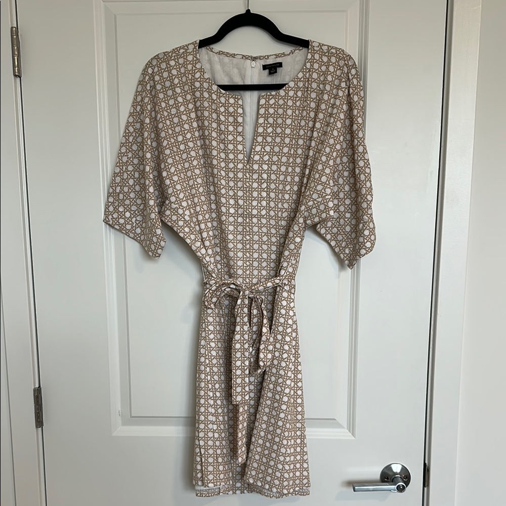 Patterned Kimono Sleeve Dress